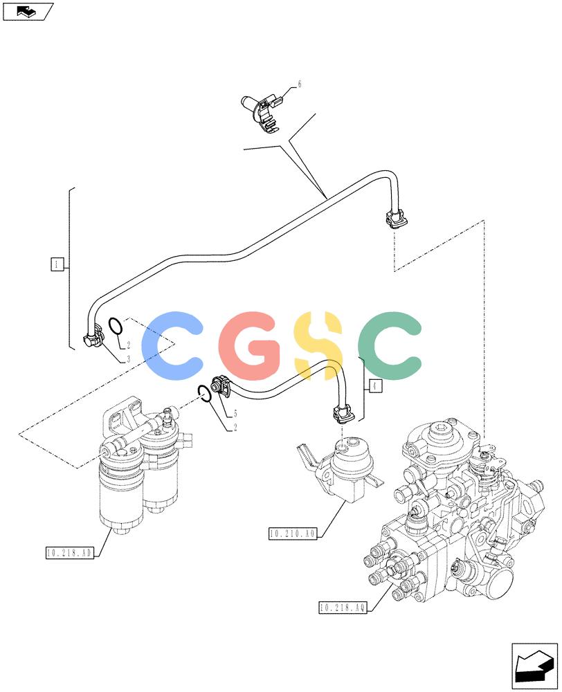 神钢零件查询(F4GE9684E J610) - ENGINE - 5801590403 - YN02P00117F1 (1/13-) (10.210.AF) - FUEL LINE Kobelco