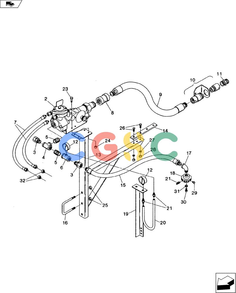 凯斯零件查询(3200) - TOOLBAR - DMI (1/80-12/90) (35.106.01) - B-9500 METER MATIC REGULATOR Case Agriculture
