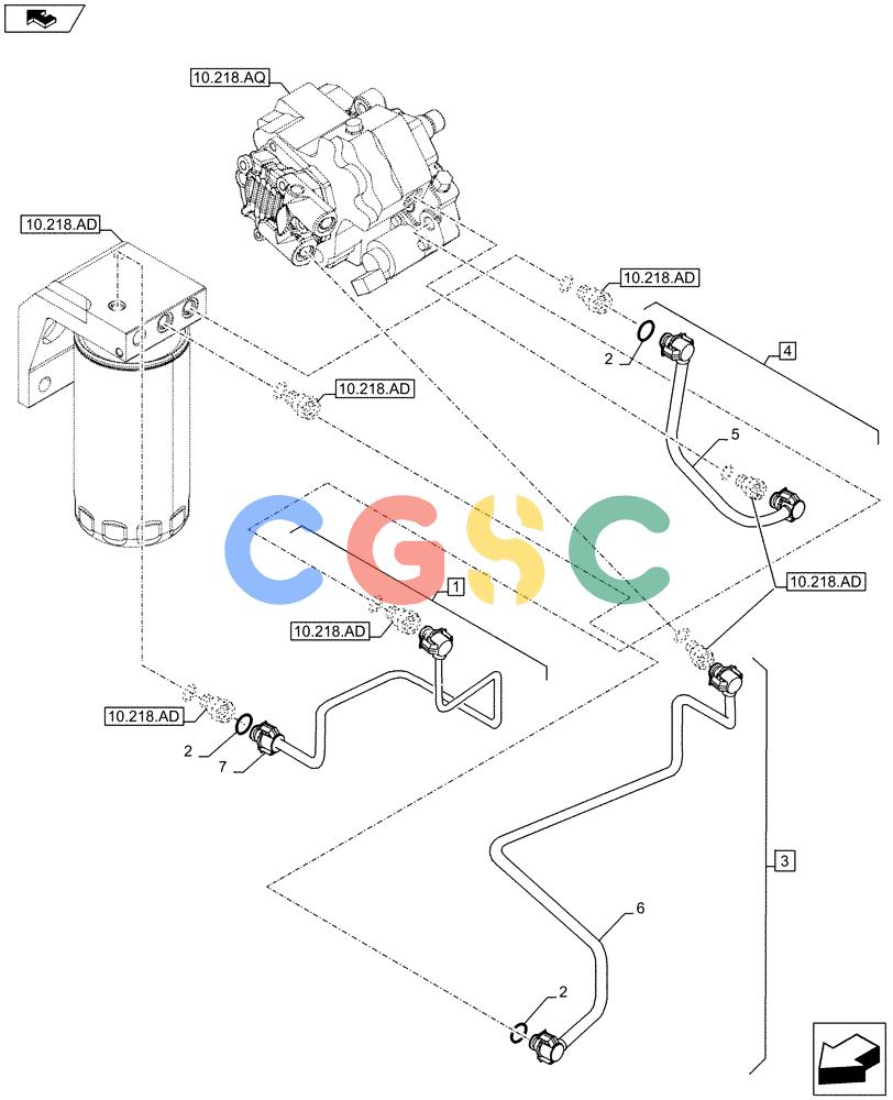 神钢零件查询(F4HFE6138 A002) - ENGINE - 5801448559 - 84312222 (1/10-) (10.210.AF) - FUEL LINE Kobelco