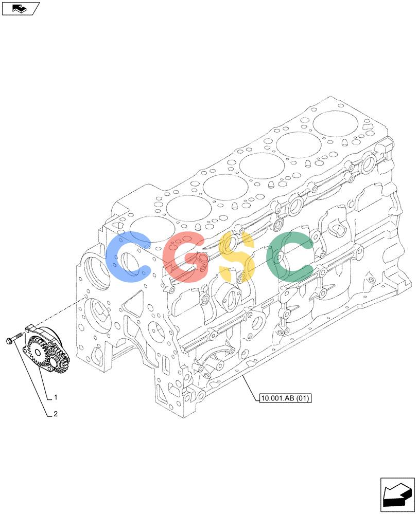 神钢零件查询(F4HFE6138 A002) - ENGINE - 5801448559 - 84312222 (1/10-) (10.304.AC) - ENGINE OIL PUMP Kobelco