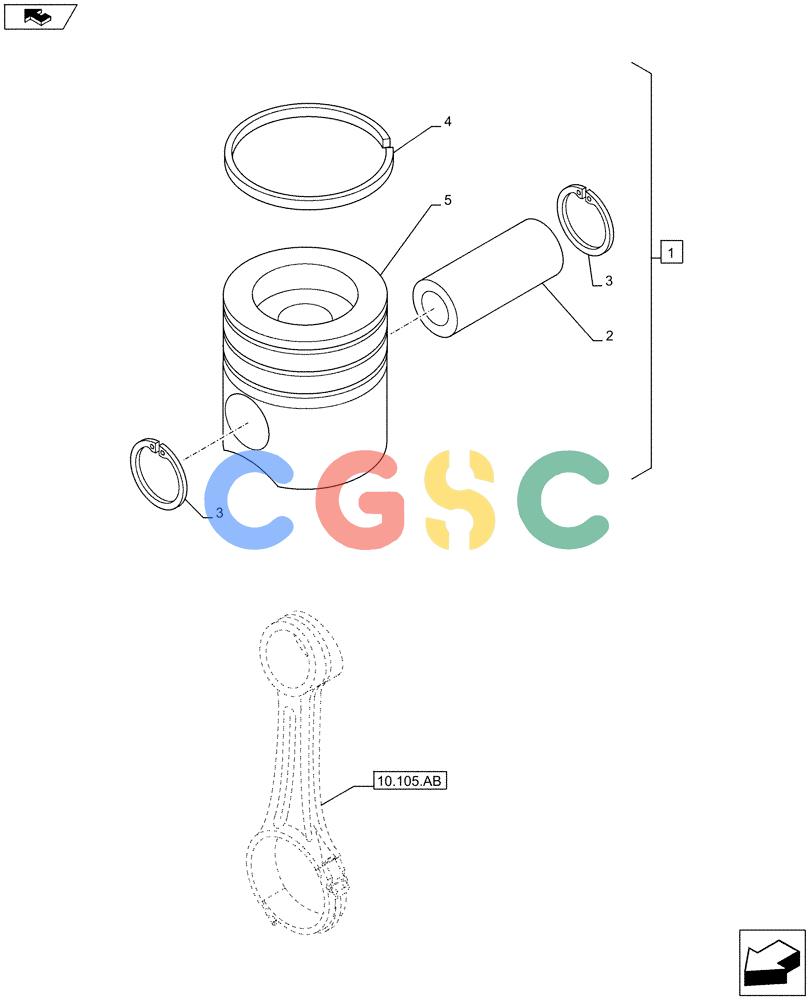 神钢零件查询(F4HFE6138 A002) - ENGINE - 5801448559 - 84312222 (1/10-) (10.105.AG) - PISTON & RINGS KIT Kobelco