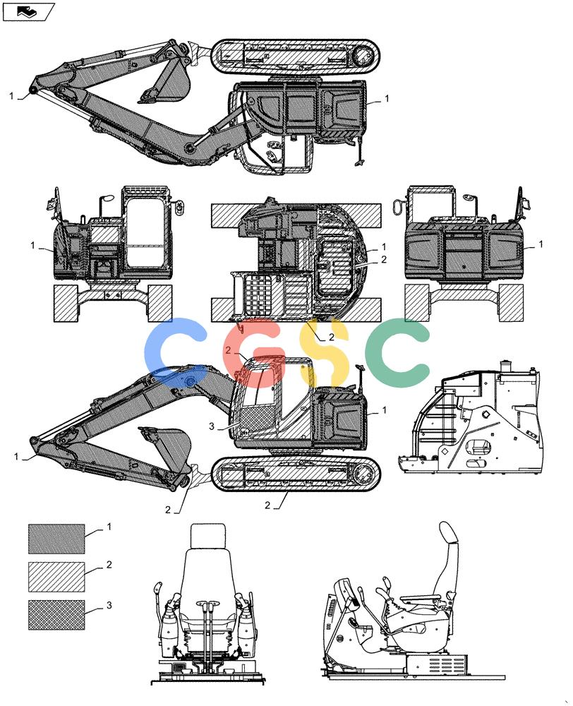 神钢零件查询(ED160 BLADE) - HYDRAULIC EXCAVATOR - ASN LH02-01501 (9/12-12/13) (00.000.AB) - PAINT COLOR Kobelco
