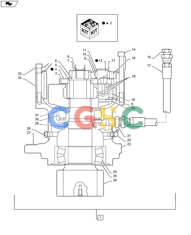 神钢零件查询(ED160 BLADE) - HYDRAULIC EXCAVATOR - ASN LH02-01501 (9/12-12/13) (35.352.AJ[06]) - SWING REDUCTION UNIT, GEAR REDUCTION UNIT Kobelco