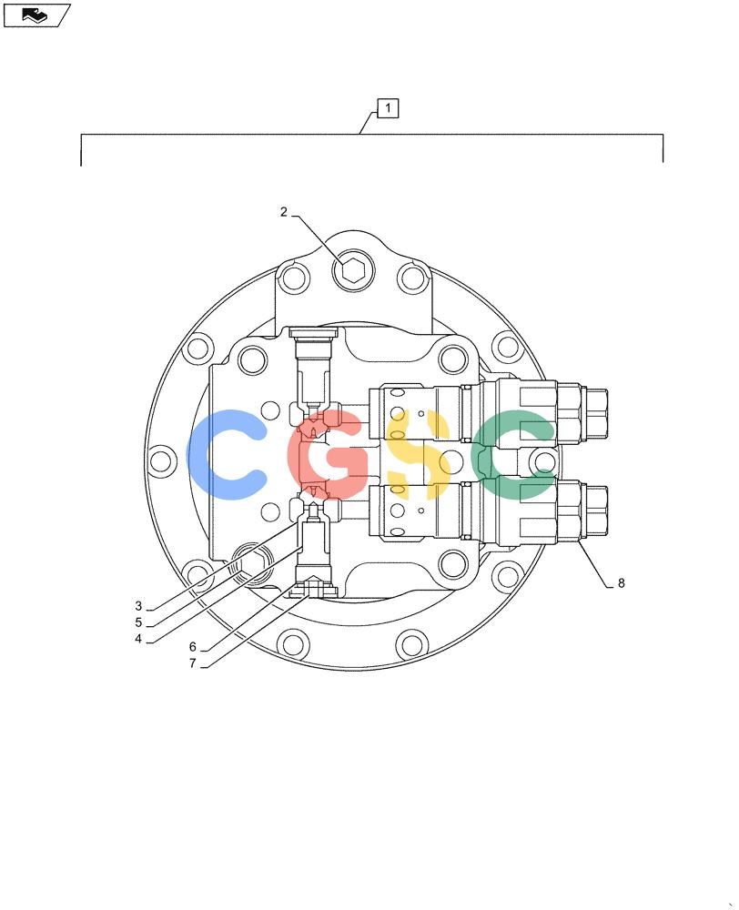 神钢零件查询(ED160 BLADE) - HYDRAULIC EXCAVATOR - ASN LH02-01501 (9/12-12/13) (35.352.AJ[03]) - SWING REDUCTION UNIT, HYDRAULIC MOTOR Kobelco