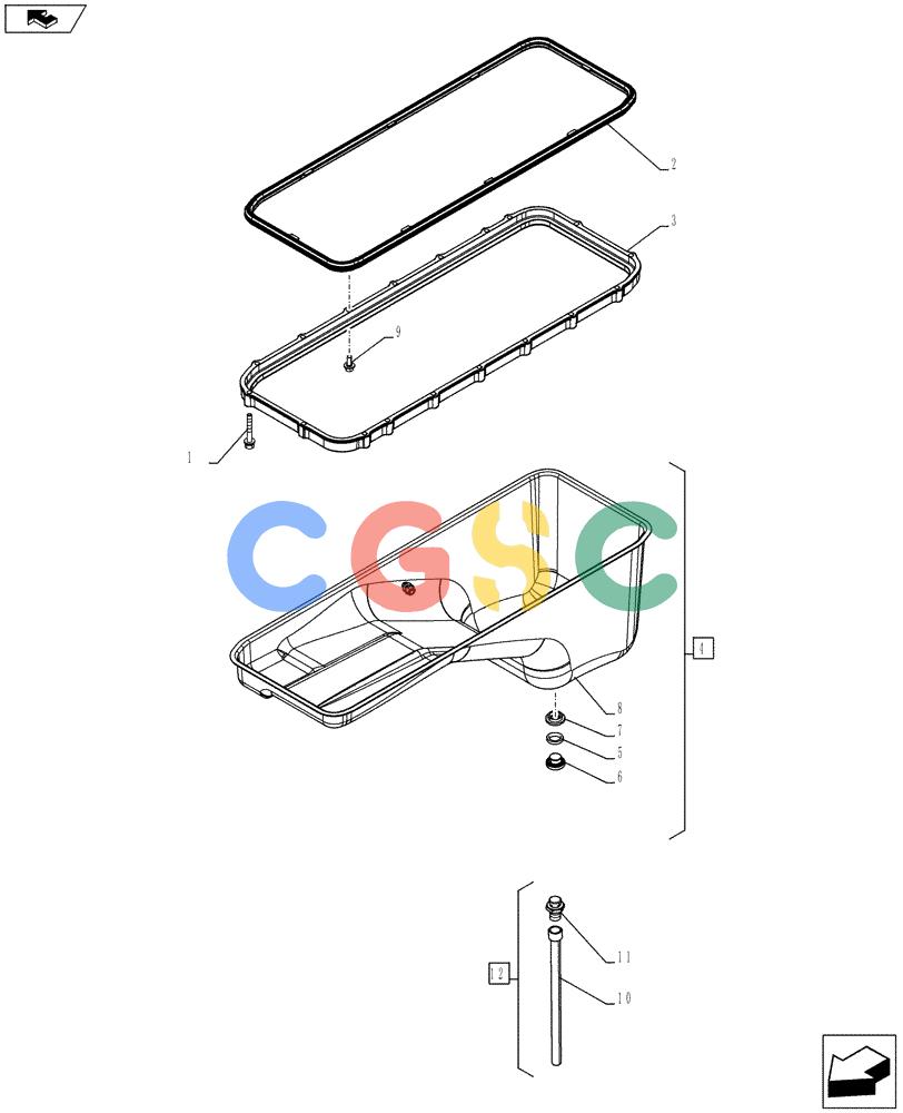 神钢零件查询(F4GE9684E J610) - ENGINE - 5801590403 - YN02P00117F1 (1/13-) (10.102.AP) - ENGINE OIL PAN Kobelco