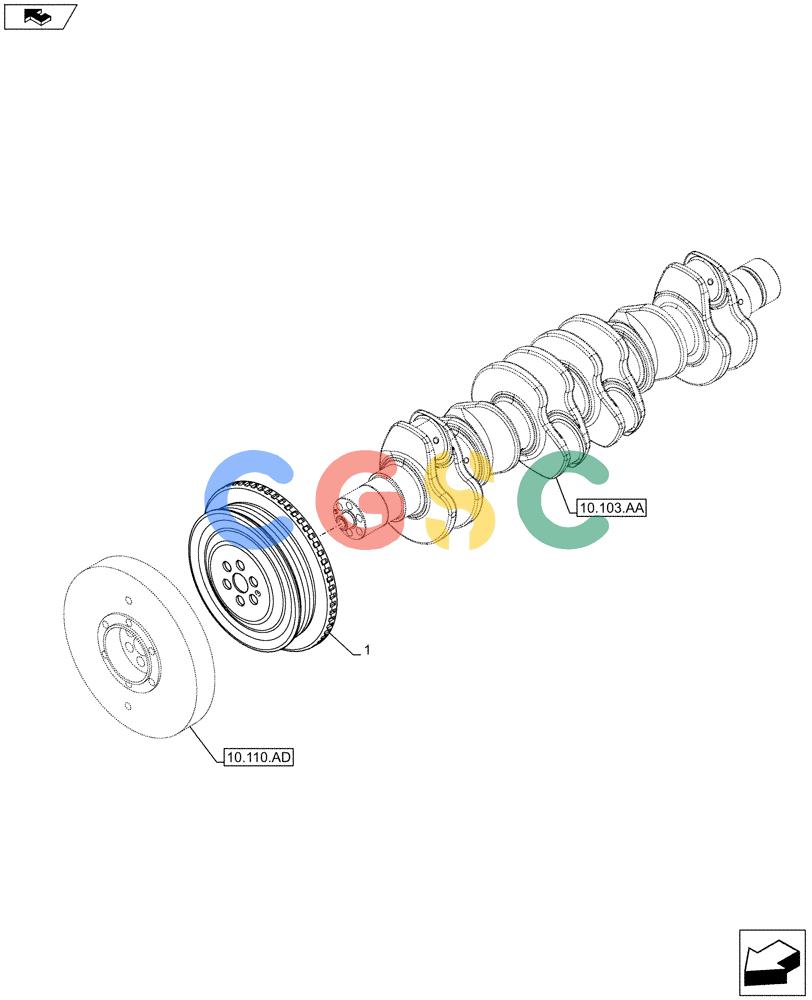 神钢零件查询(F4HFE6138 A002) - ENGINE - 5801448559 - 84312222 (1/10-) (10.103.AG) - PULLEY DRIVE Kobelco