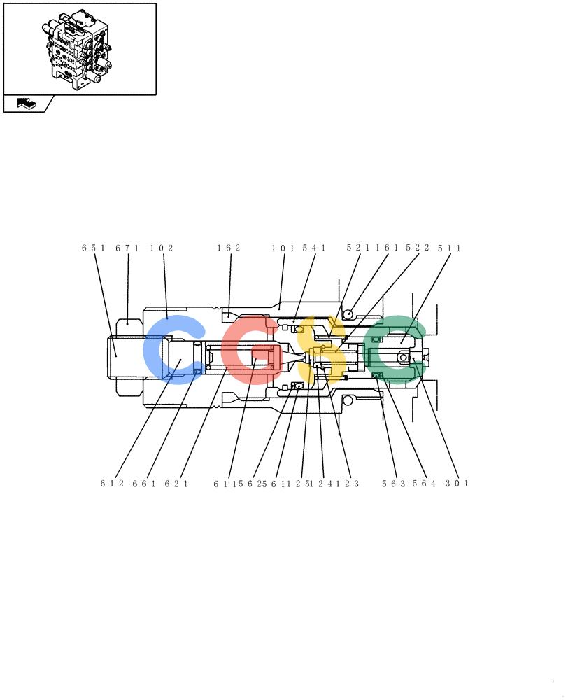 纽荷兰零件查询(E235BSR) - CRAWLER EXCAVATOR (5/07-) (1.050[23]) - HYDRAULIC CONTROL VALVE - COMPONENTS New Holland Constructuion