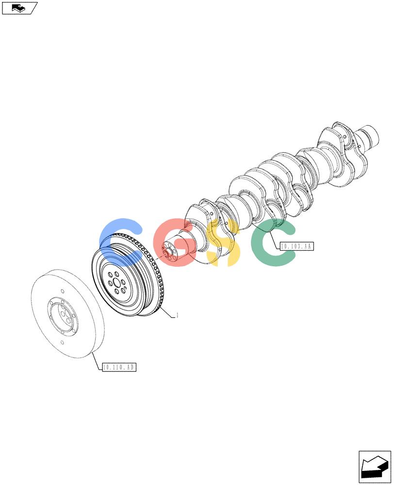 神钢零件查询(F4GE9684E J610) - ENGINE - 5801590403 - YN02P00117F1 (1/13-) (10.103.AG) - PULLEY DRIVE Kobelco