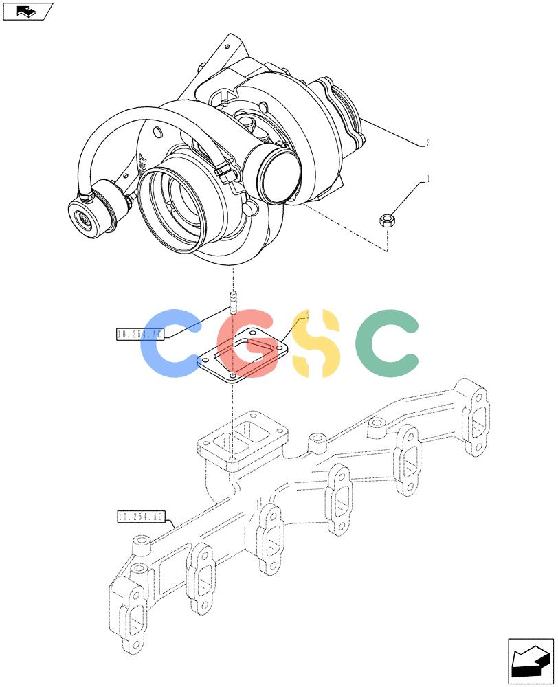神钢零件查询(F4GE9684G J601) - ENGINE - 504375341 - 84250441 (7/13-) (10.250.AC) - TURBOCHARGER Kobelco
