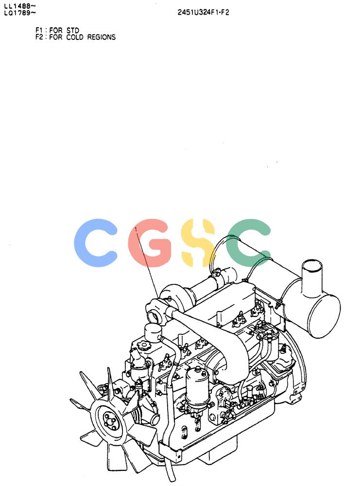 神钢零件查询(MD240BLC) - EXCAVATOR ASN LL1488 (1/80-12/06) (05-002) - ENGINE ASSY Kobelco