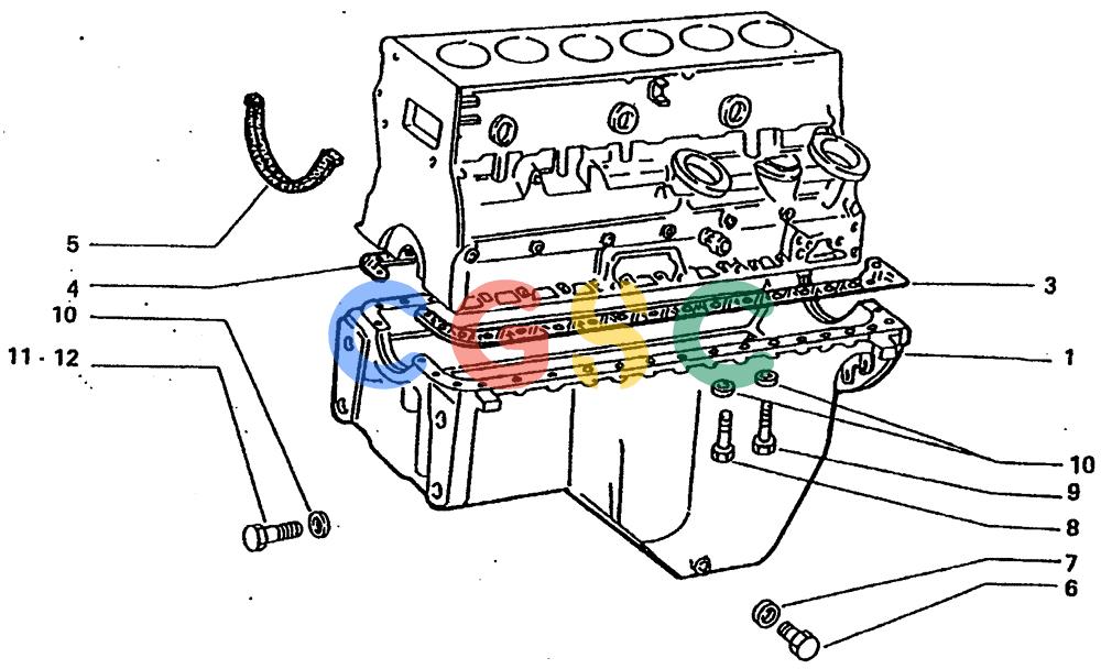 纽荷兰零件查询(65B) - MOTORGRADERS (A1.02[002]) - OIL PAN New Holland Constructuion