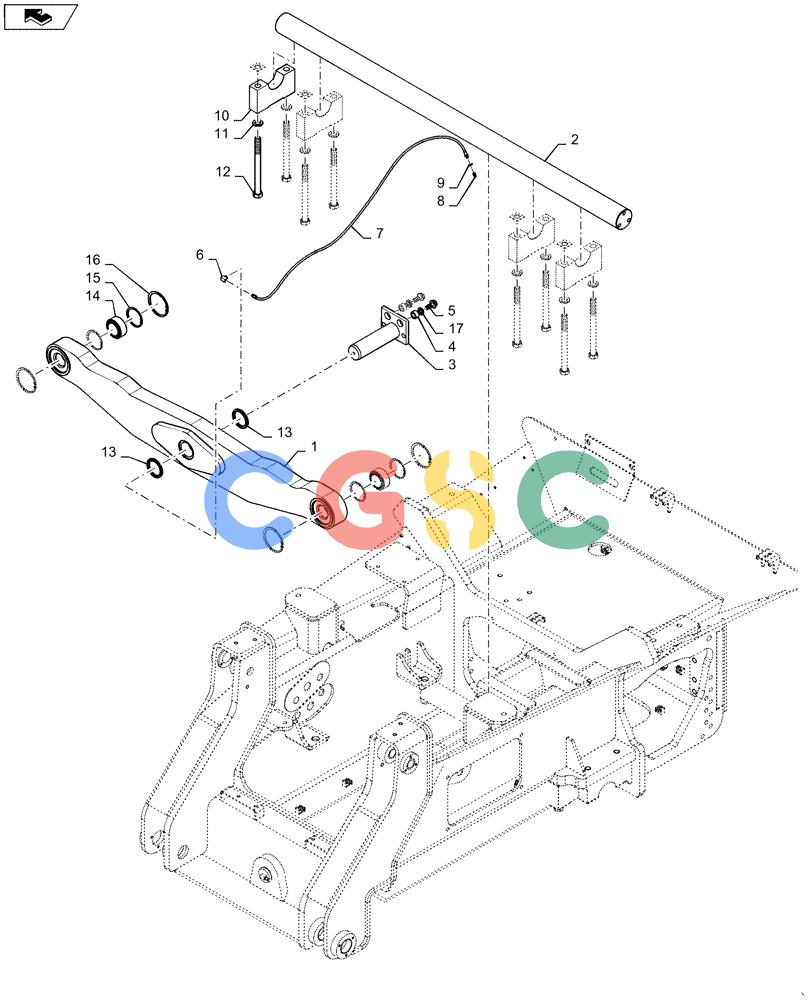 纽荷兰零件查询(D150C XLT) - CRAWLER DOZER - TIER 4A (10/13-) (48.110.AA[01]) - SUSPENSION - NARROW New Holland Constructuion