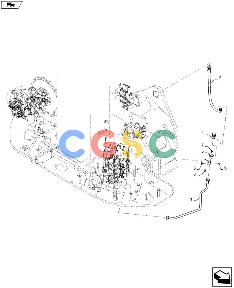 神钢零件查询(ED160 BLADE) - HYDRAULIC EXCAVATOR - ASN LH02-01501 (9/12-12/13) (35.360.AB[02]) - HYD. LINE, GEAR, PUMP Kobelco