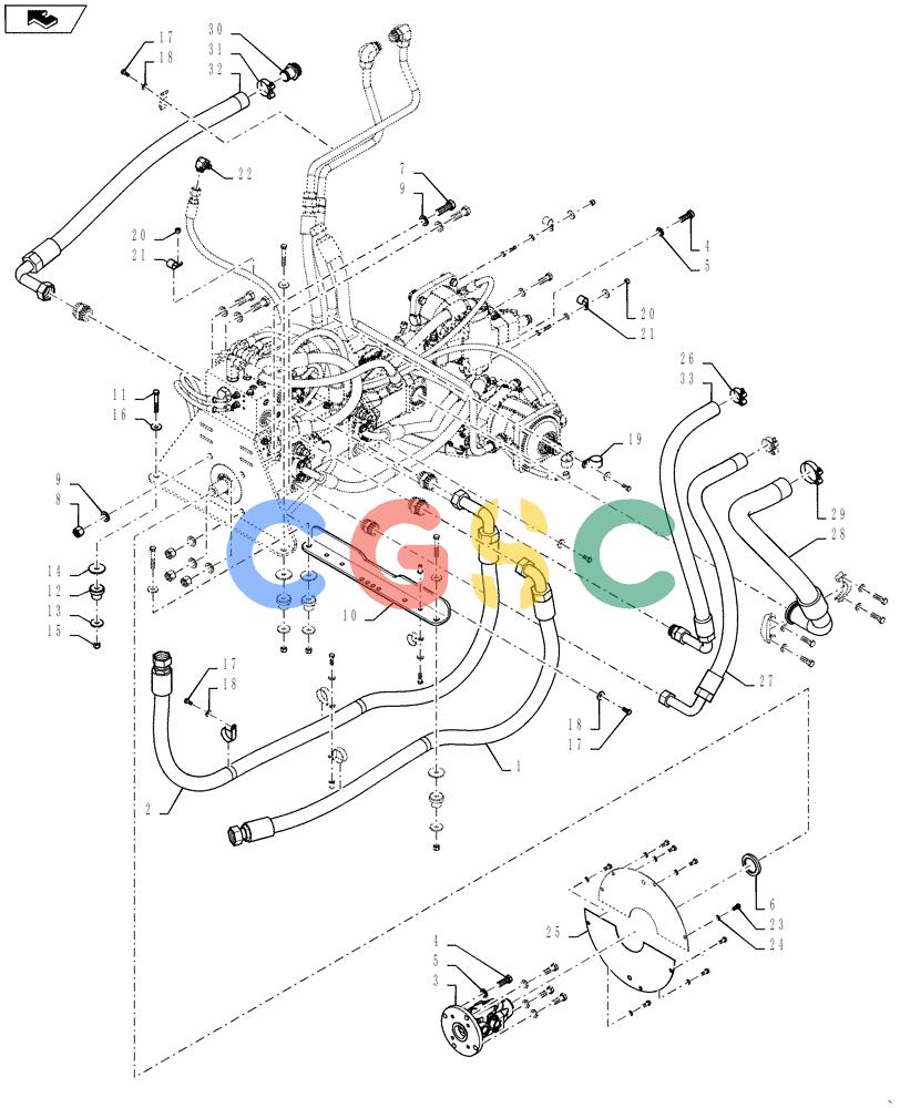 纽荷兰零件查询(D150C XLT) - CRAWLER DOZER - TIER 4A (10/13-) (29.218.AO[06]) - HYDROSTATIC PUMP New Holland Constructuion