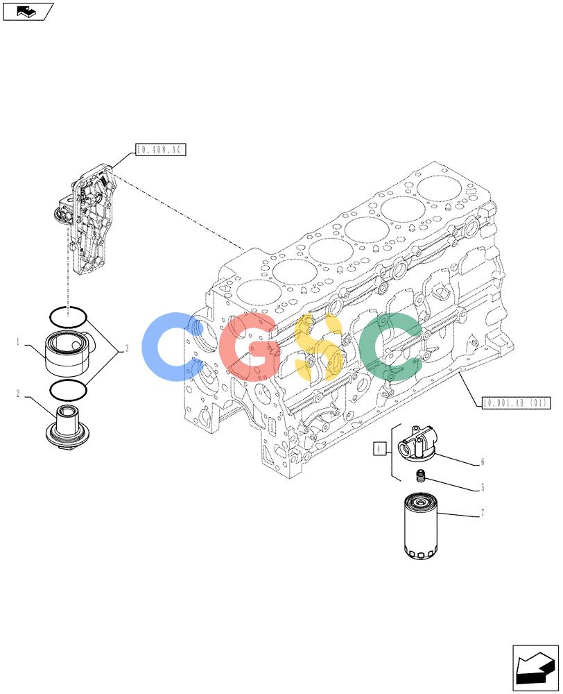 神钢零件查询(F4GE9684G J601) - ENGINE - 504375341 - 84250441 (7/13-) (10.304.AE) - OIL FILTER Kobelco