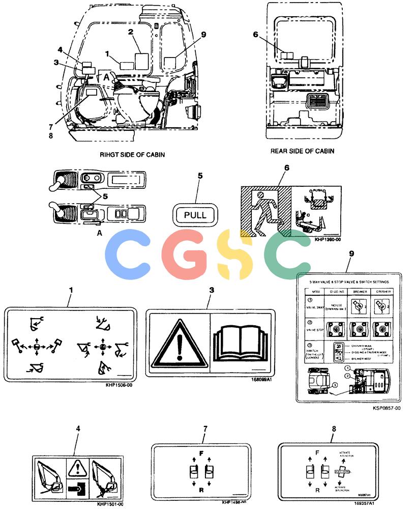 纽荷兰零件查询(E805) - CRAWLER EXCAVATOR (1/05-) (09-117-00[01]) - DECALS New Holland Constructuion
