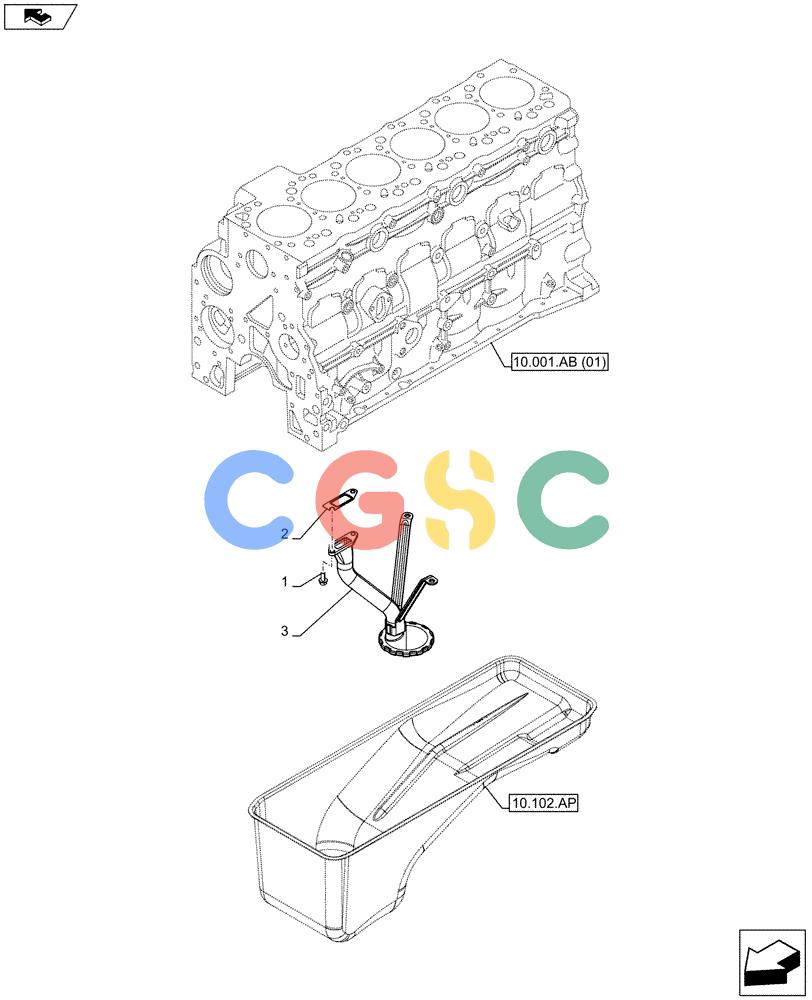神钢零件查询(F4HFE6138 A002) - ENGINE - 5801448559 - 84312222 (1/10-) (10.304.AL) - SUCTION PIPE, ENGINE OIL Kobelco