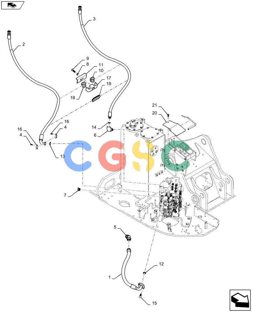 神钢零件查询(ED160 BLADE) - HYDRAULIC EXCAVATOR - ASN LH02-01501 (9/12-12/13) (35.360.AB[03]) - HYD. LINE, GEAR, PUMP Kobelco