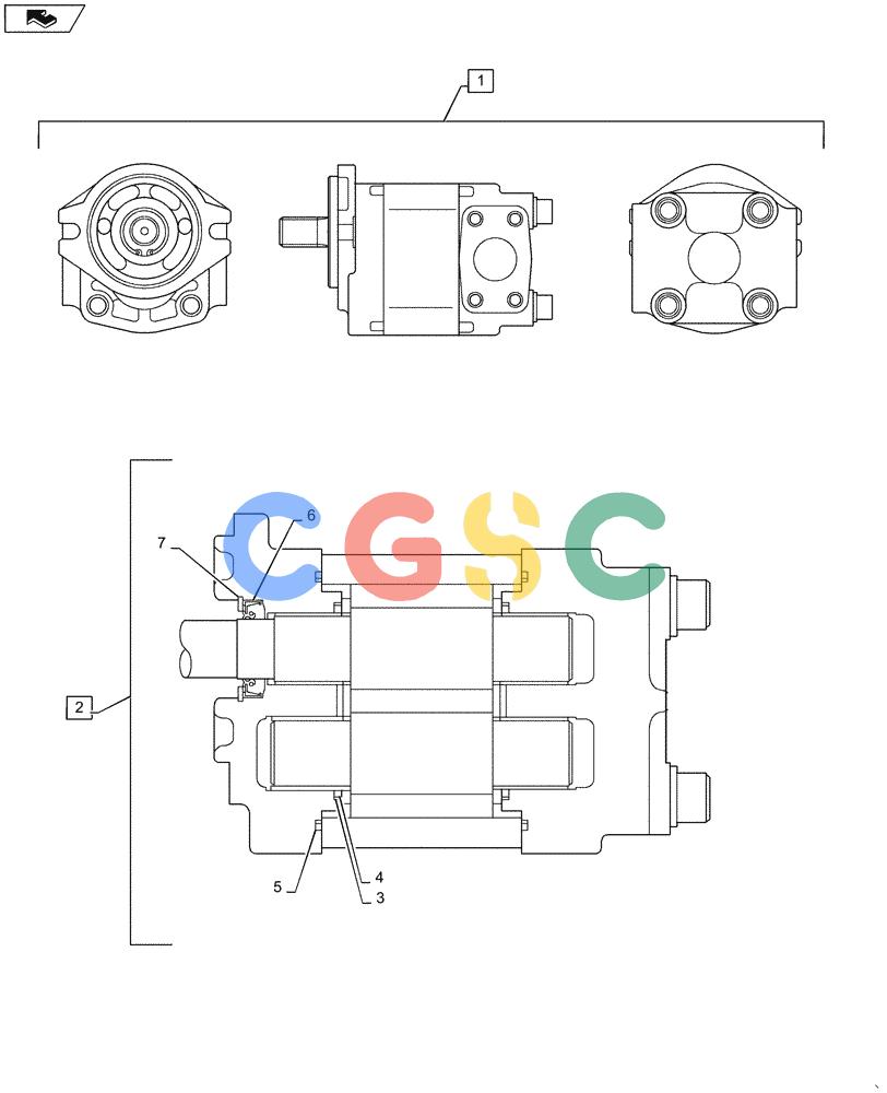 神钢零件查询(ED160 BLADE) - HYDRAULIC EXCAVATOR - ASN LH02-01501 (9/12-12/13) (35.104.AA) - GEAR, PUMP, ASSY Kobelco