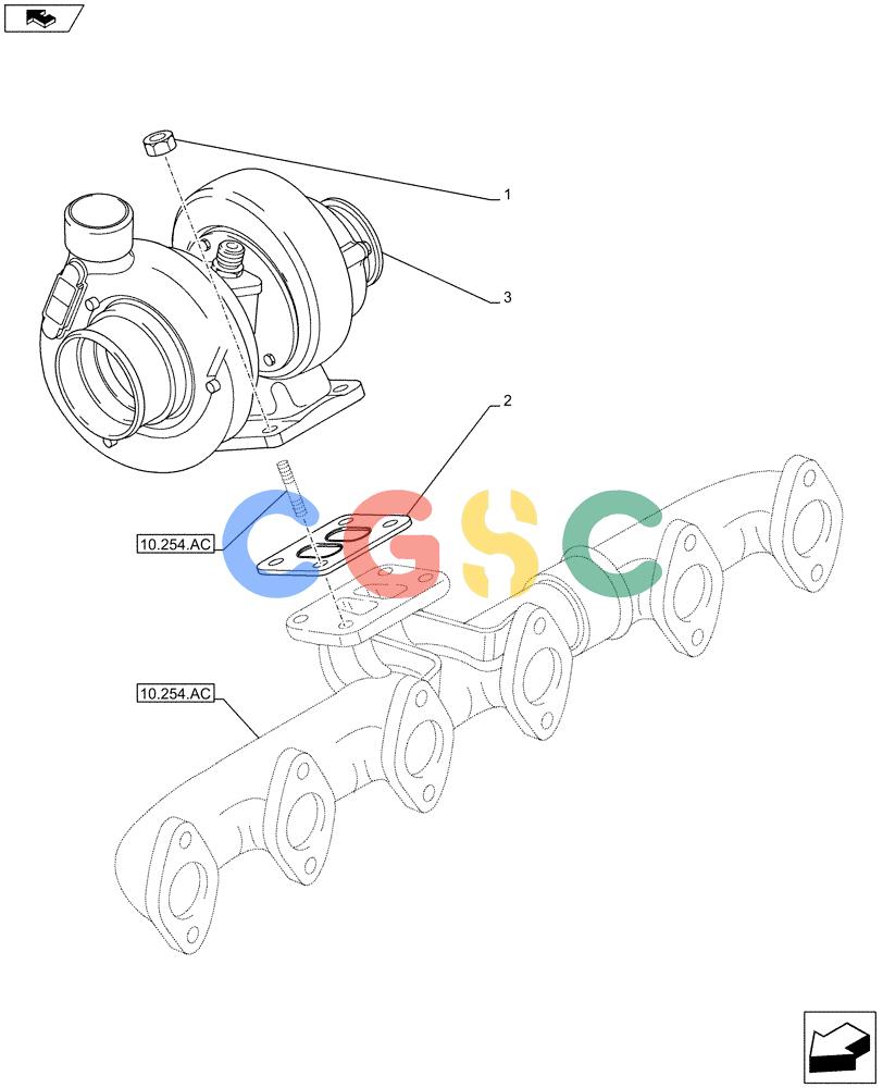神钢零件查询(F4HFE6138 A002) - ENGINE - 5801448559 - 84312222 (1/10-) (10.250.AC) - TURBOCHARGER Kobelco