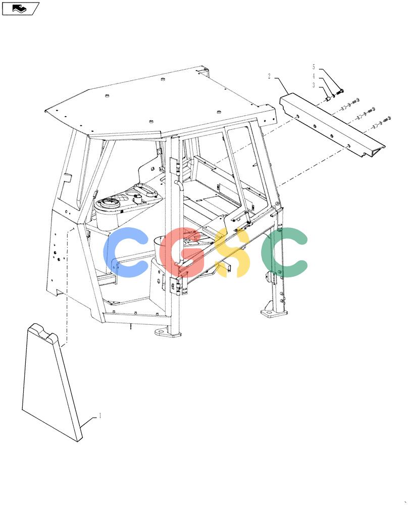 纽荷兰零件查询(D125C WT/LGP) - CRAWLER DOZER - TIER 4A (10/13-) (90.160.CK[05]) - FOAM INSULATION New Holland Constructuion