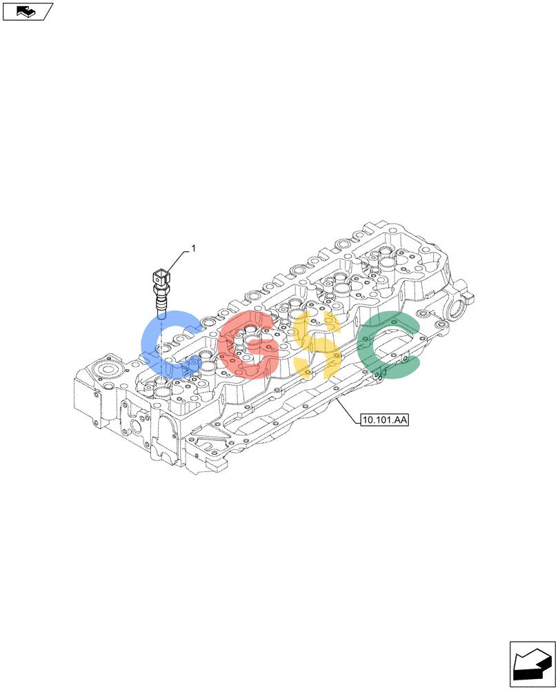 神钢零件查询(F4GE9684G J601) - ENGINE - 504375341 - 84250441 (7/13-) (55.012.AA) - THERMOSTART, SENSOR Kobelco