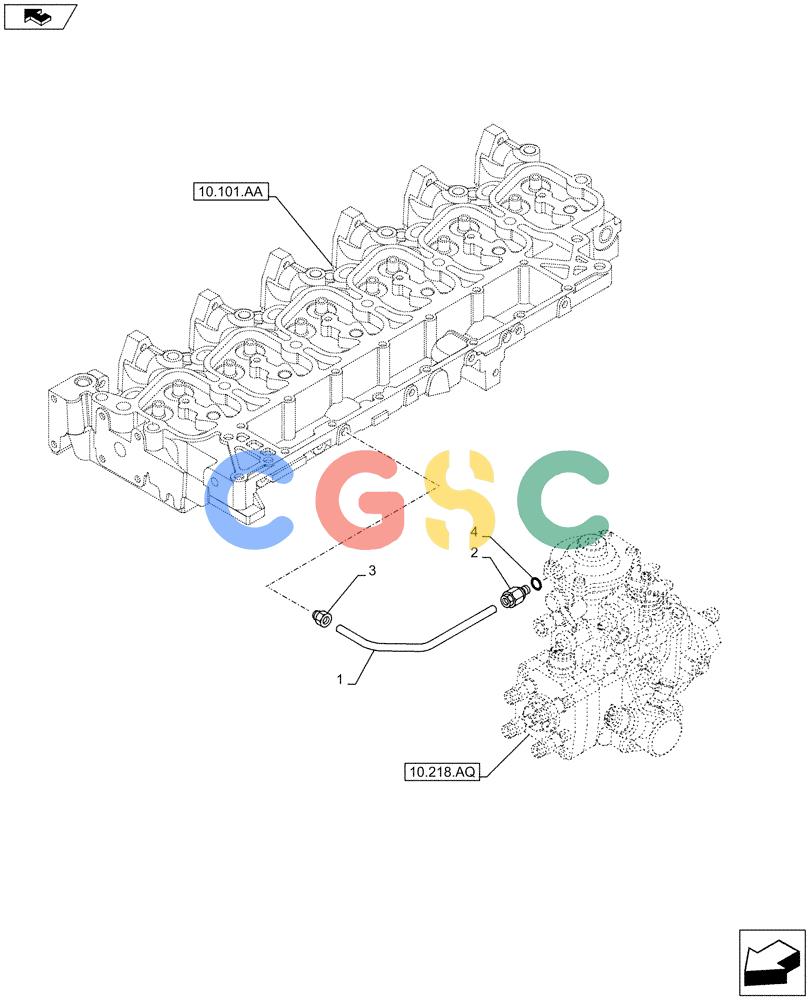 神钢零件查询(F4GE9684G J601) - ENGINE - 504375341 - 84250441 (7/13-) (10.218.AI[02]) - INJECTION PIPE Kobelco
