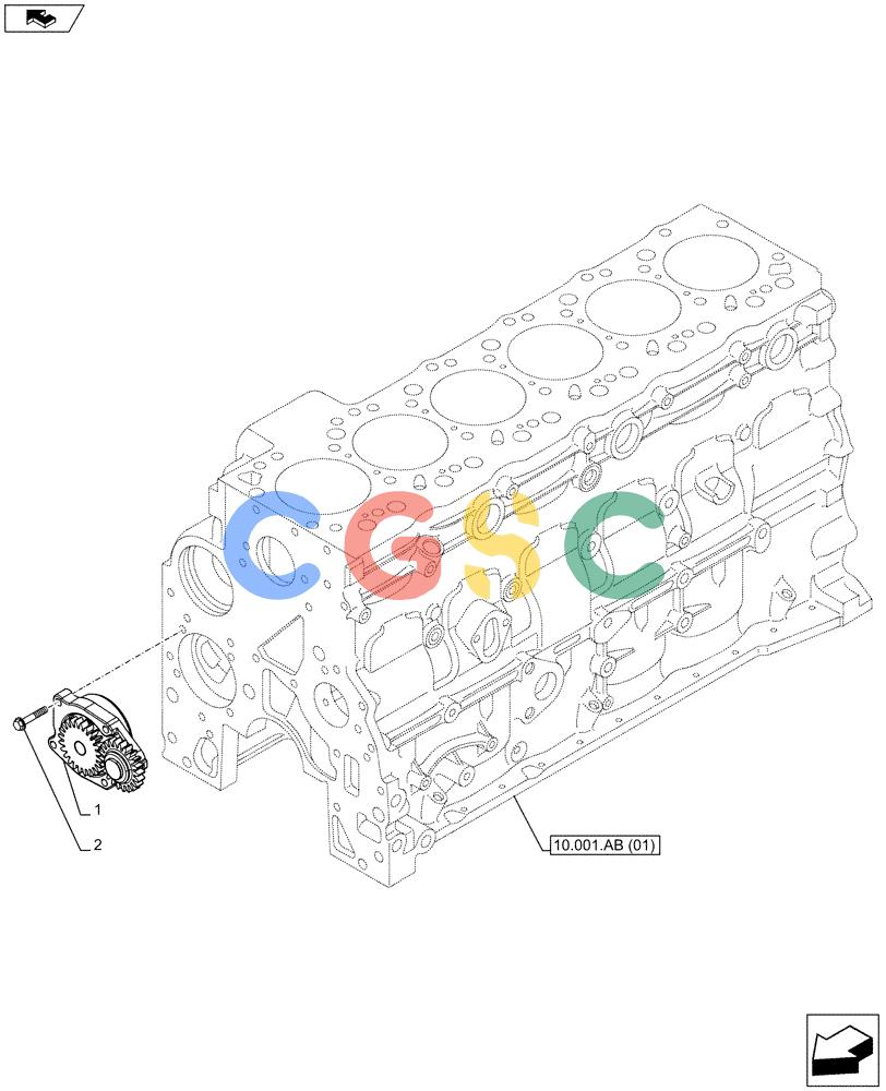 神钢零件查询(F4GE9684G J601) - ENGINE - 504375341 - 84250441 (7/13-) (10.304.AC) - OIL PUMP Kobelco