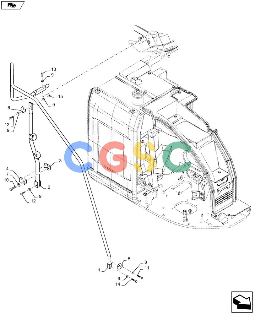 神钢零件查询(ED160 BLADE) - HYDRAULIC EXCAVATOR - ASN LH02-01501 (9/12-12/13) (90.105.BH[12]) - HANDRAIL Kobelco
