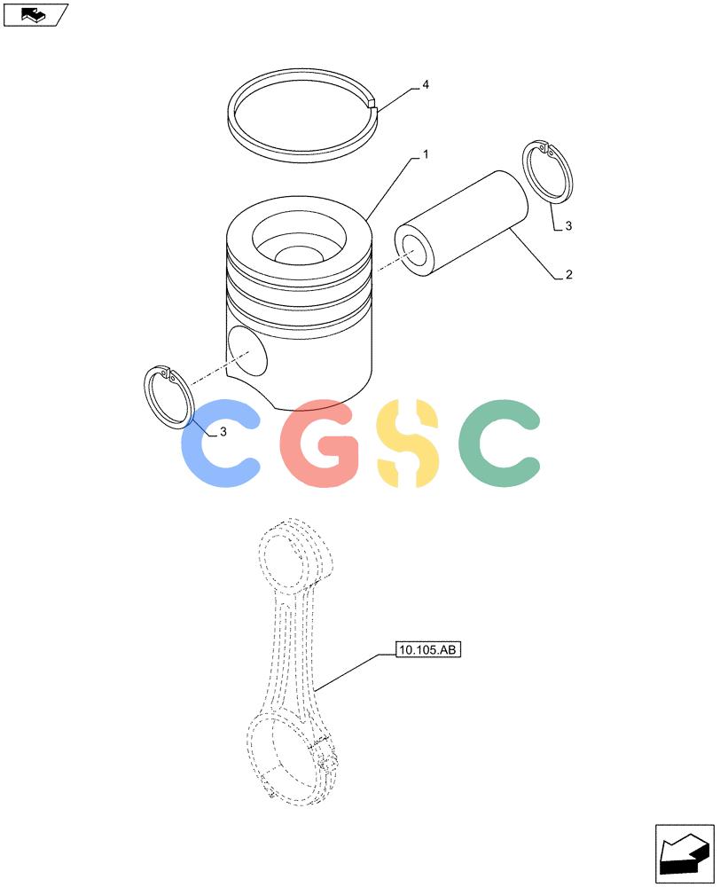 神钢零件查询(F4GE9684G J601) - ENGINE - 504375341 - 84250441 (7/13-) (10.105.AG) - PISTONS Kobelco