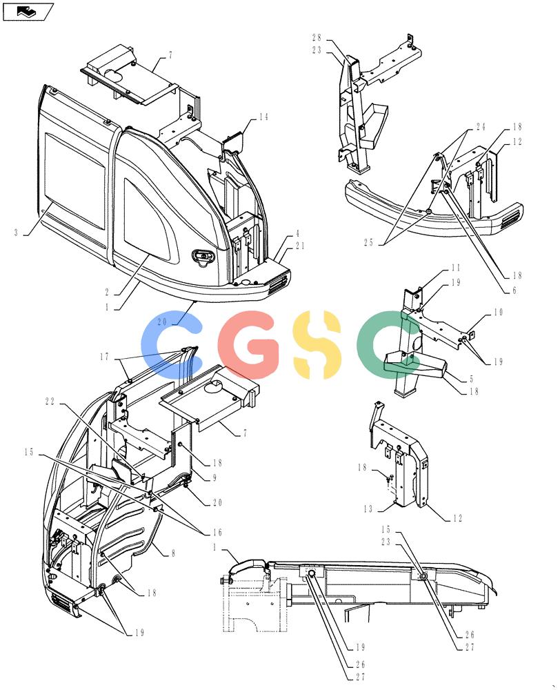 神钢零件查询(ED160 BLADE) - HYDRAULIC EXCAVATOR - ASN LH02-01501 (9/12-12/13) (90.105.BH[01]) - GUARD Kobelco