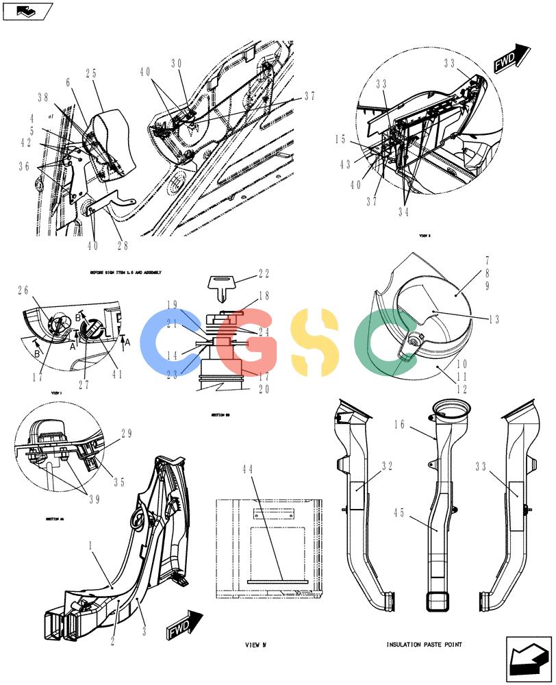 纽荷兰零件查询(E70BSR) - COMPACT CRAWLER EXCAVATOR ASN YT06-18001 (01-074[02]) - PANEL ASSEMBLY, INSTRUMENT New Holland Constructuion