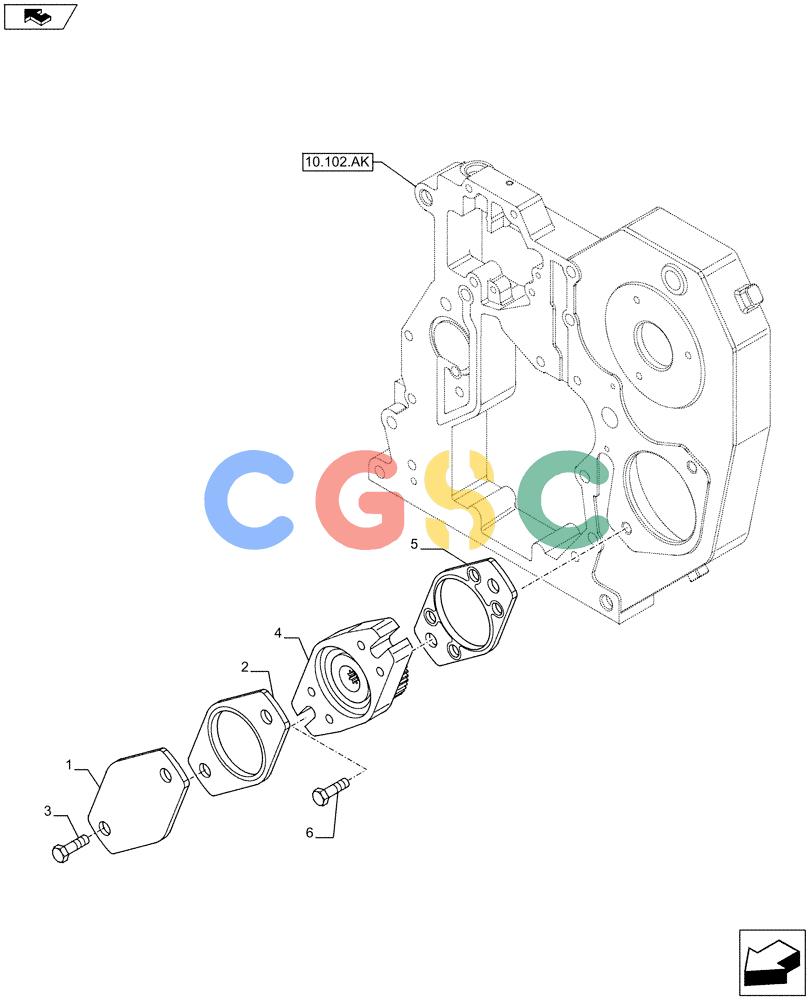 神钢零件查询(F4GE9684G J601) - ENGINE - 504375341 - 84250441 (7/13-) (10.114.AH) - ACCESSORY DRIVE Kobelco