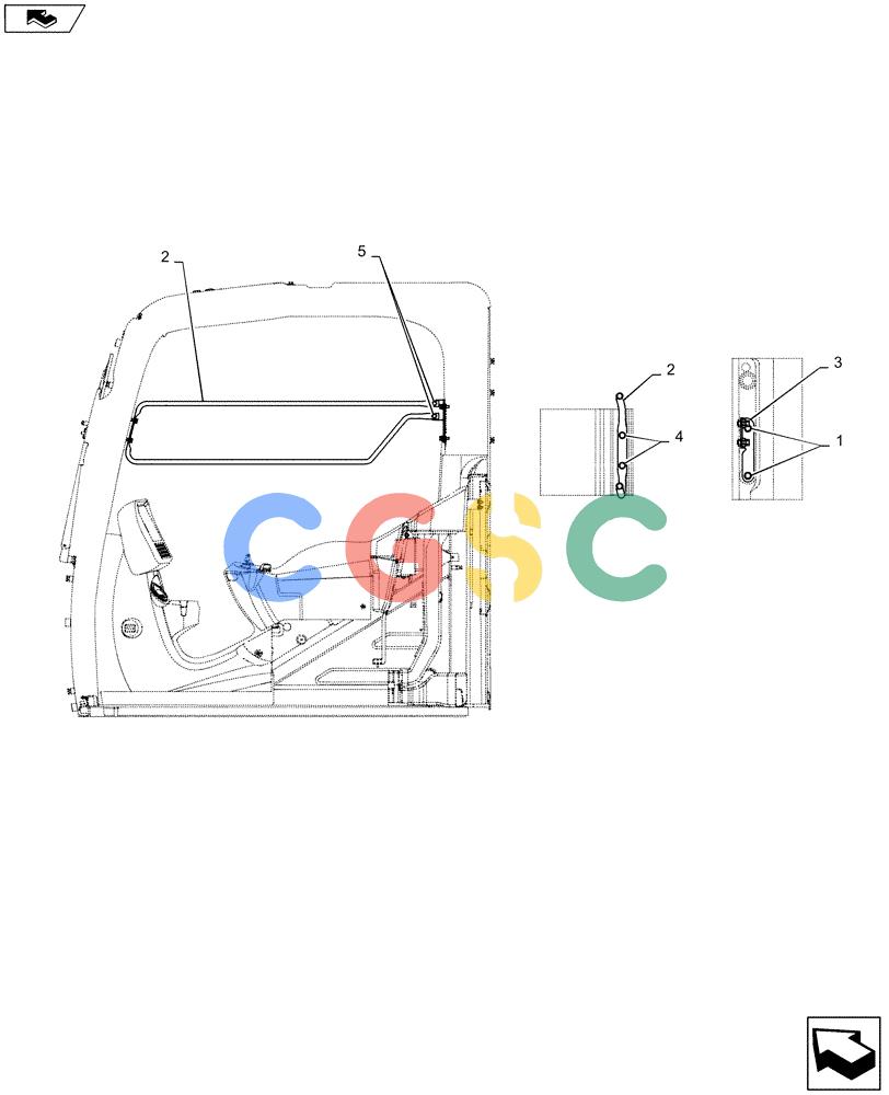 神钢零件查询(ED160 BLADE) - HYDRAULIC EXCAVATOR - ASN LH02-01501 (9/12-12/13) (90.119.AB) - CAB GUARD Kobelco