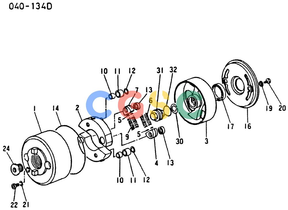 神钢零件查询(6D16-T) - MITSUBISHI DIESEL ENGINE - K909 II & K909LC II EXCAVATORS (1/87-12/06) (02-008) - AUTOMATIC TIMER (INNER PARTS) Kobelco