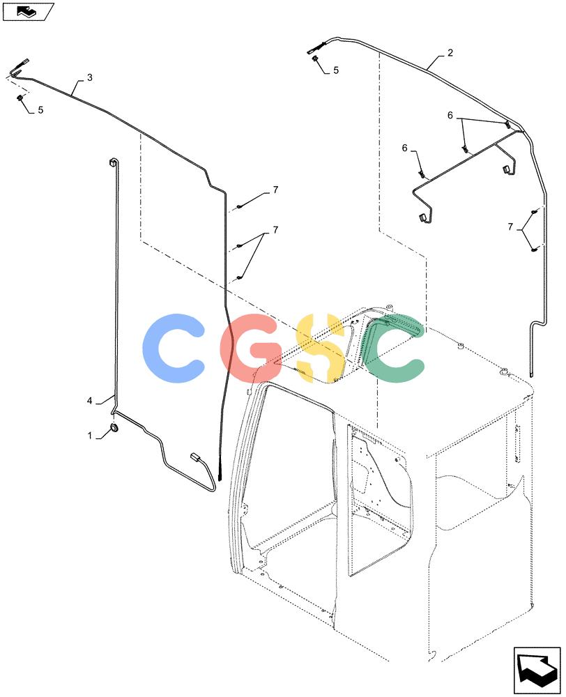 神钢零件查询(ED160 BLADE) - HYDRAULIC EXCAVATOR - ASN LH02-01501 (9/12-12/13) (55.510.AH) - CAB, WIRE HARNESS Kobelco