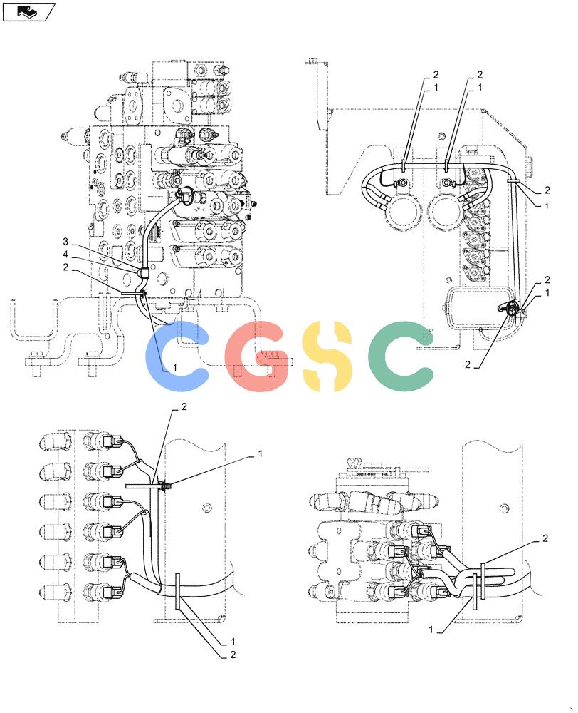 神钢零件查询(ED160 BLADE) - HYDRAULIC EXCAVATOR - ASN LH02-01501 (9/12-12/13) (55.100.DP[04]) - HARNESS, ASSY, UPPER Kobelco