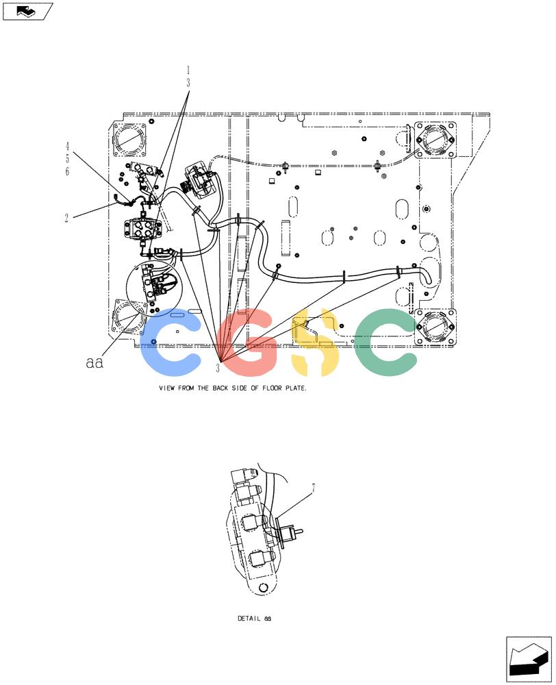 纽荷兰零件查询(E70BSR) - COMPACT CRAWLER EXCAVATOR ASN YT06-18001 (01-086[03]) - HARNESS ASSEMBLY, UPPER (FLOOR) New Holland Constructuion