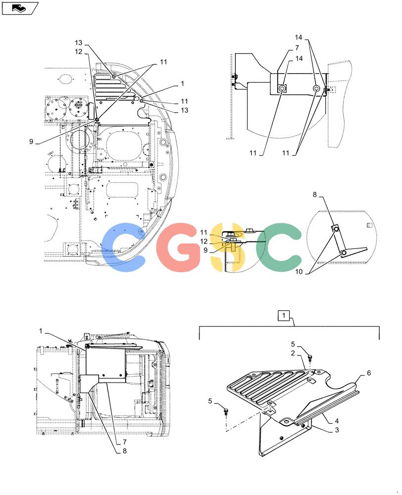 神钢零件查询(ED160 BLADE) - HYDRAULIC EXCAVATOR - ASN LH02-01501 (9/12-12/13) (90.105.BH[11]) - GUARD Kobelco