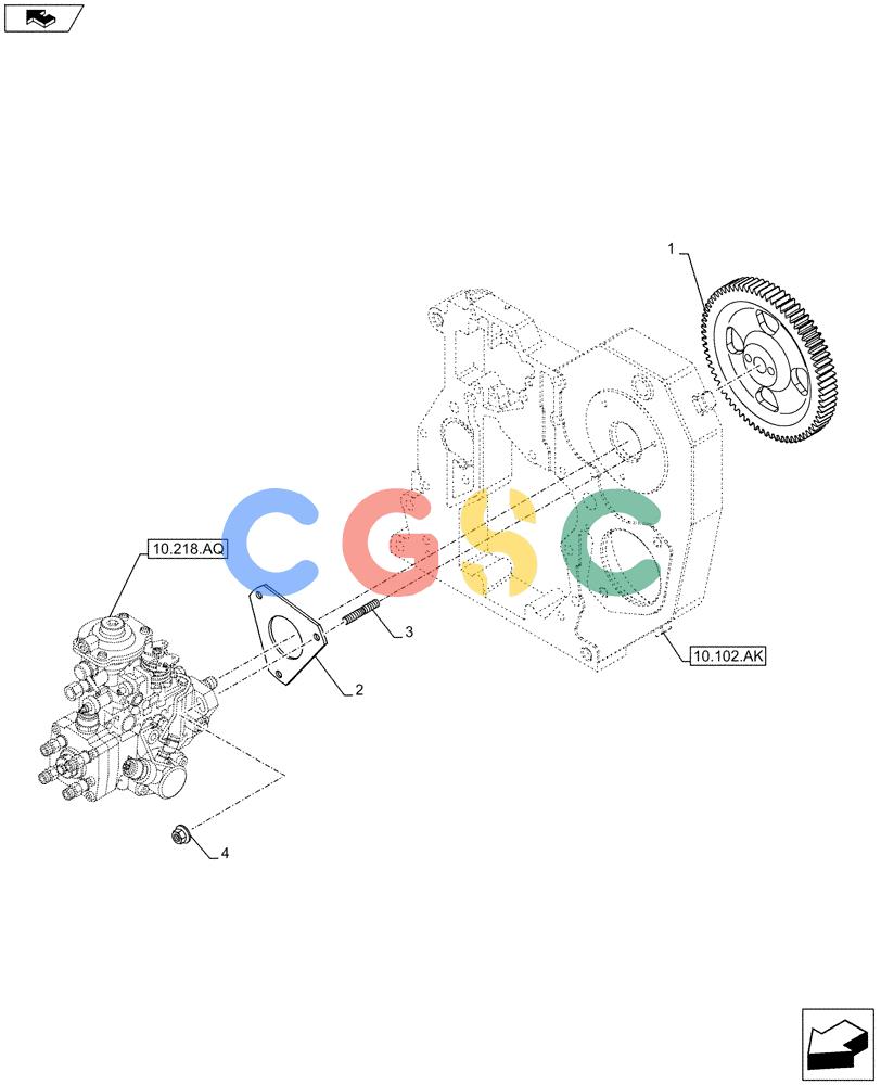 神钢零件查询(F4GE9684G J601) - ENGINE - 504375341 - 84250441 (7/13-) (10.114.AB) - INJECTION PUMP DRIVE Kobelco