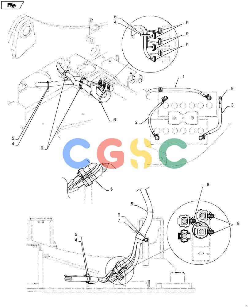 神钢零件查询(ED160 BLADE) - HYDRAULIC EXCAVATOR - ASN LH02-01501 (9/12-12/13) (55.100.DP[02]) - HARNESS, ASSY, UPPER Kobelco