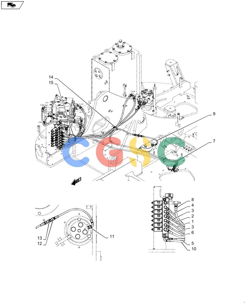 神钢零件查询(ED160 BLADE) - HYDRAULIC EXCAVATOR - ASN LH02-01501 (9/12-12/13) (35.357.AR) - SOLENOID VALVE, ASSY, HYD. LINE Kobelco