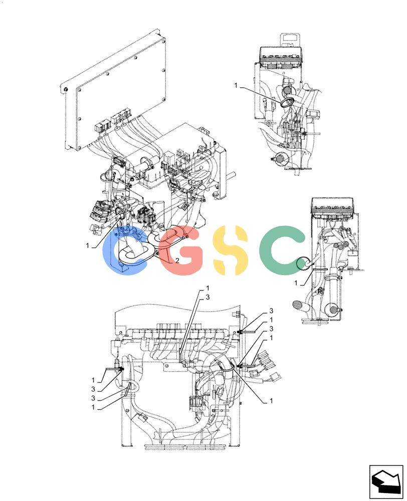 神钢零件查询(ED160 BLADE) - HYDRAULIC EXCAVATOR - ASN LH02-01501 (9/12-12/13) (55.100.DP[07]) - HARNESS, ASSY, UPPER Kobelco