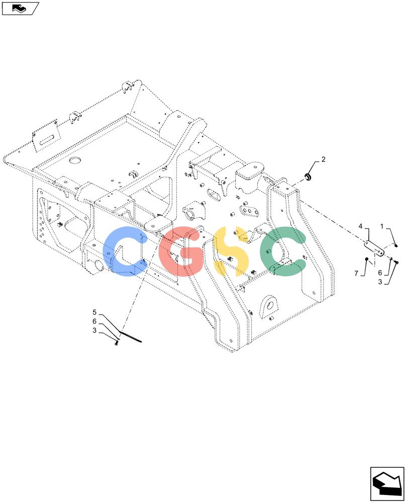 纽荷兰零件查询(D180C XLT) - CRAWLER DOZER - TIER 4A (12/13-) (71.460.AB [01]) - GREASE, HOSE New Holland Constructuion