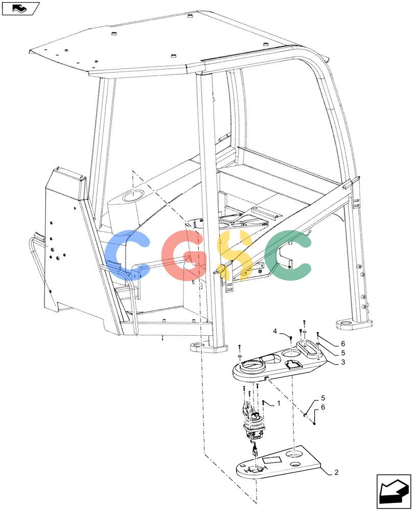 纽荷兰零件查询(D180C XLT) - CRAWLER DOZER - TIER 4A (12/13-) (90.151.AN [01]) - COVER, CONSOLE New Holland Constructuion