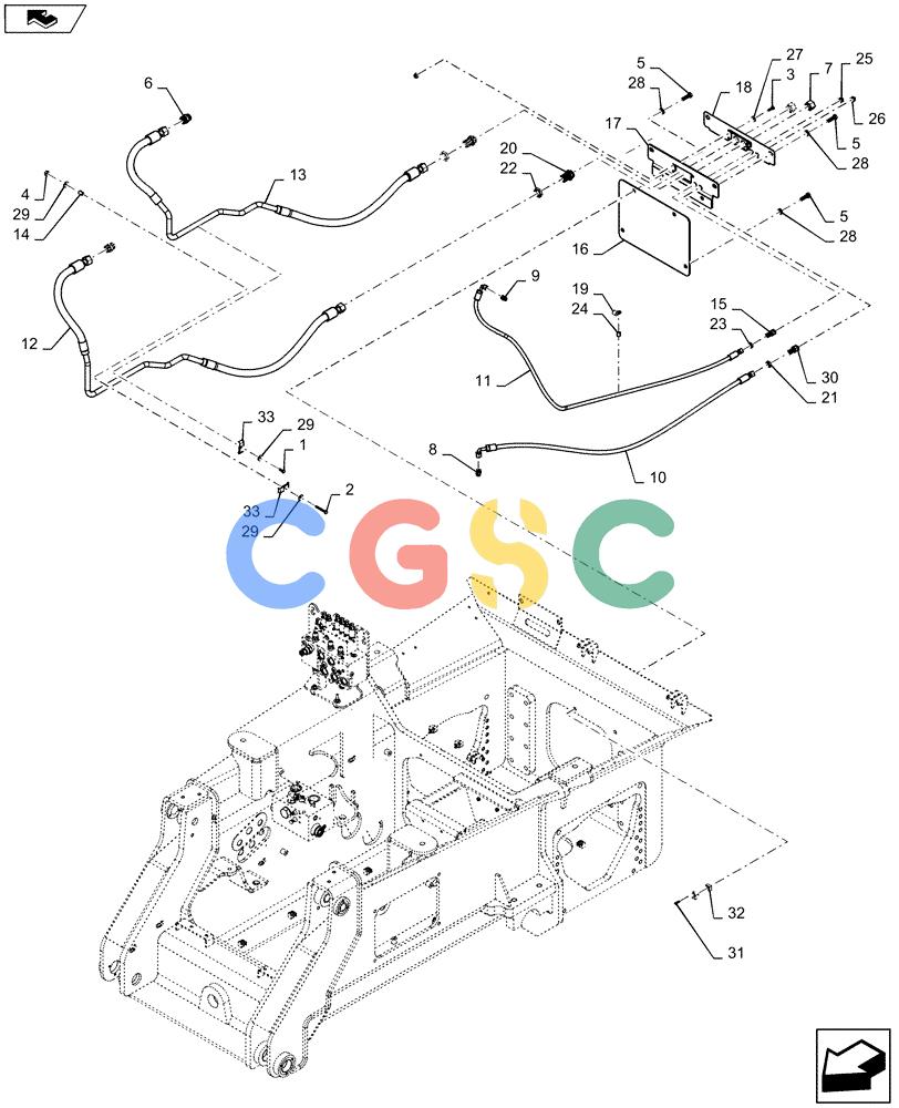 纽荷兰零件查询(D180C XLT) - CRAWLER DOZER - TIER 4A (12/13-) (35.525.AA[01]) - WINCH New Holland Constructuion