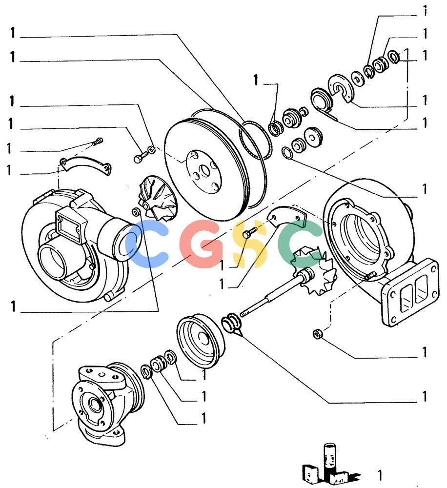 纽荷兰零件查询(FL14E) - CRAWLER LOADER (A2.53[001]) - TURBOCHARGER New Holland Constructuion