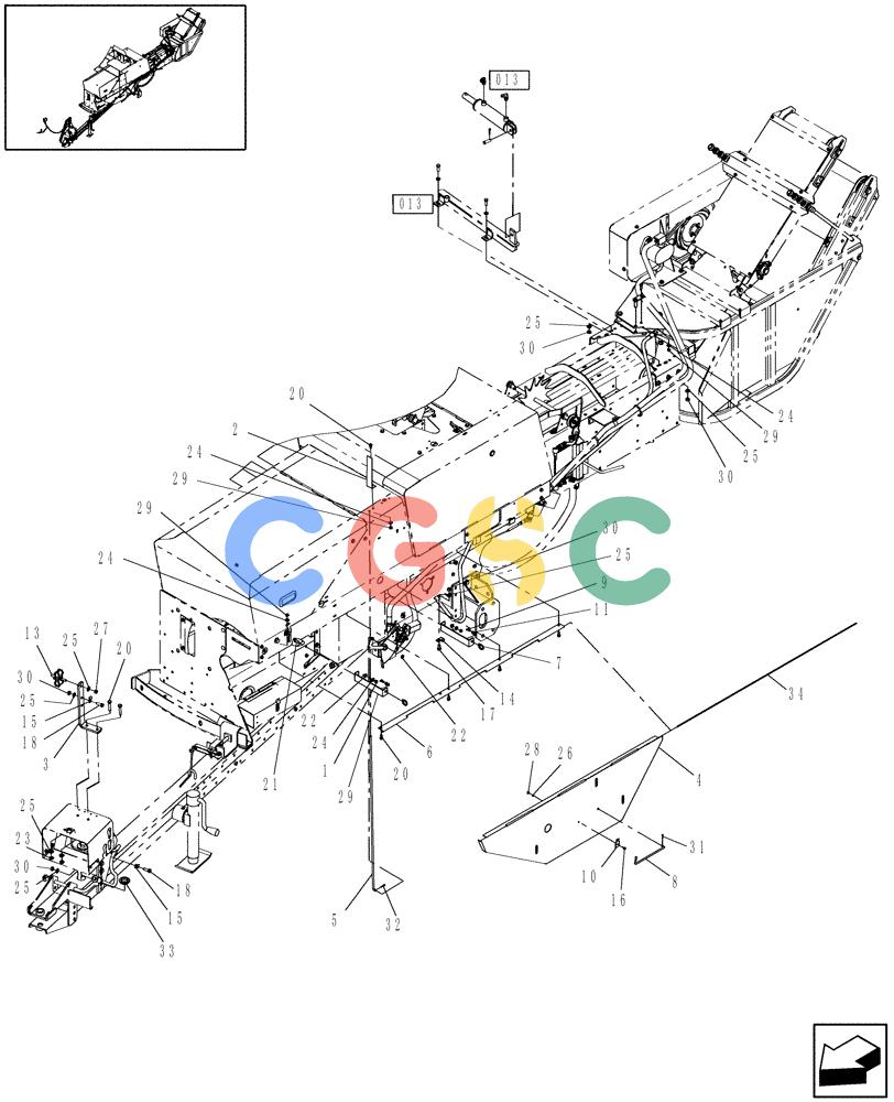 凯斯零件查询(BTX11) - CASE IH BALE THROWER (1/02-) (70.280.06) - SHIELDING Case Agriculture