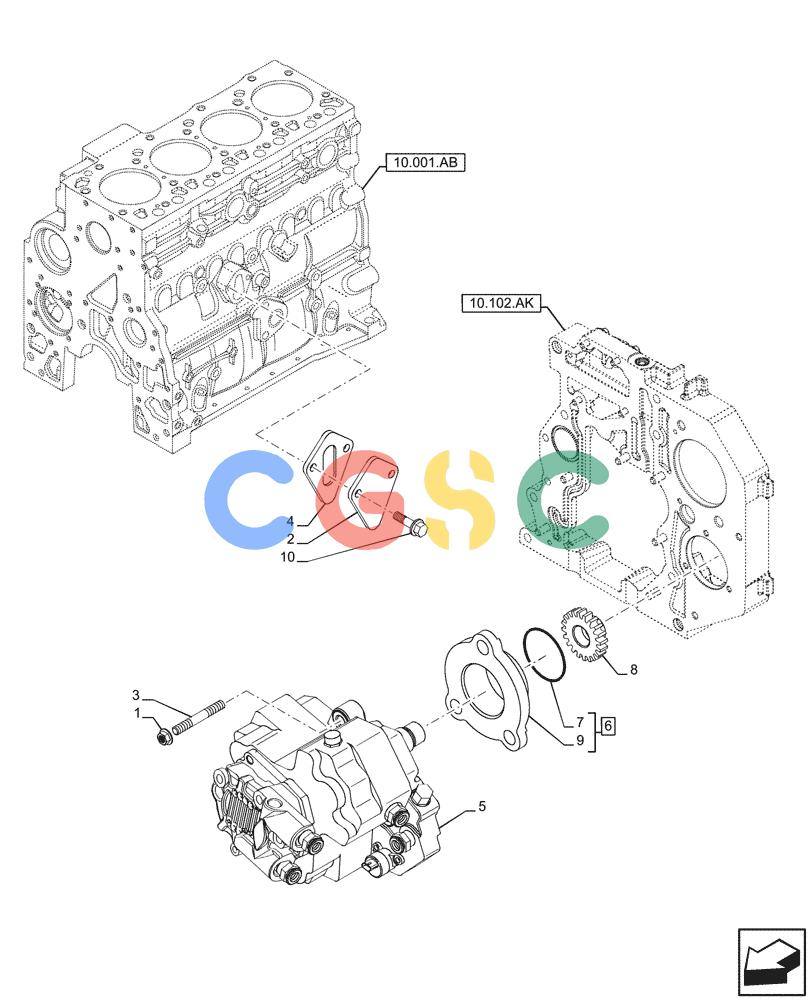 神钢零件查询(F4HFE413P A001) - ENGINE - 5801655811 - 47426272 (11/13-) (10.218.AQ[01]) - FUEL INJECTION PUMP Kobelco