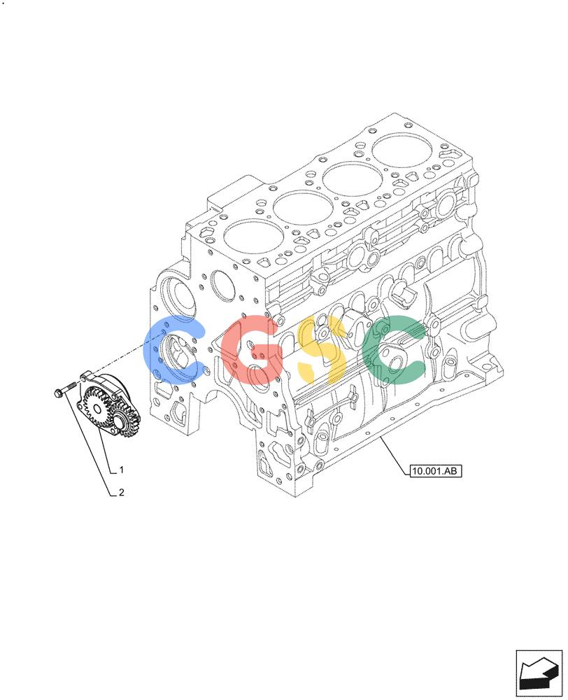 神钢零件查询(F4HFE413P A001) - ENGINE - 5801655811 - 47426272 (11/13-) (10.304.AC) - ENGINE OIL PUMP Kobelco